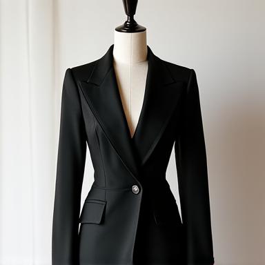 Blazer formal negro para mujer ejecutiva en Madrid